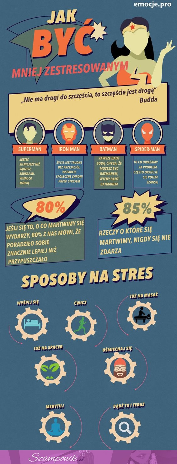 Jak być mniej zestresowanym? Poradnik wprost od superbohaterów! :D