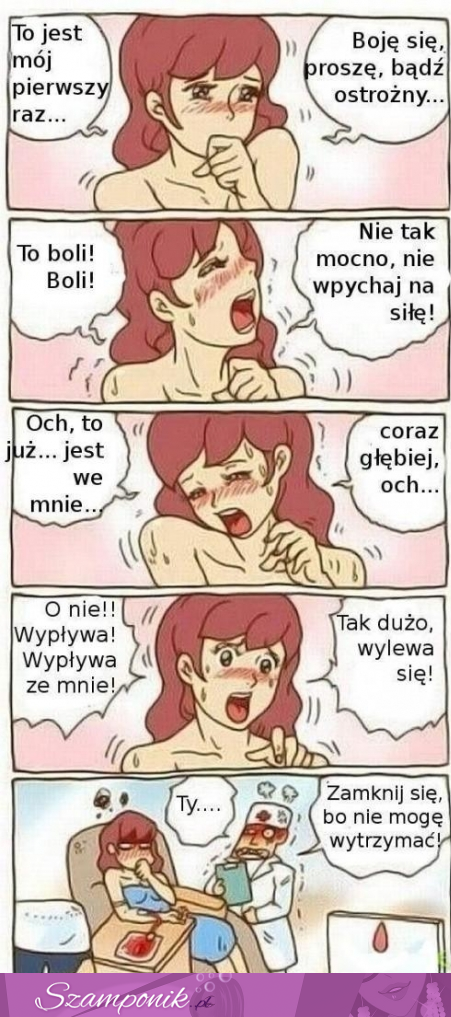 Zobacz jej pierwszy raz... Biedna dziewczynka... haha :d