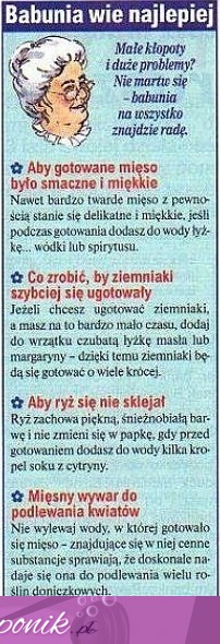 Porady babuni najlepsze na świecie!