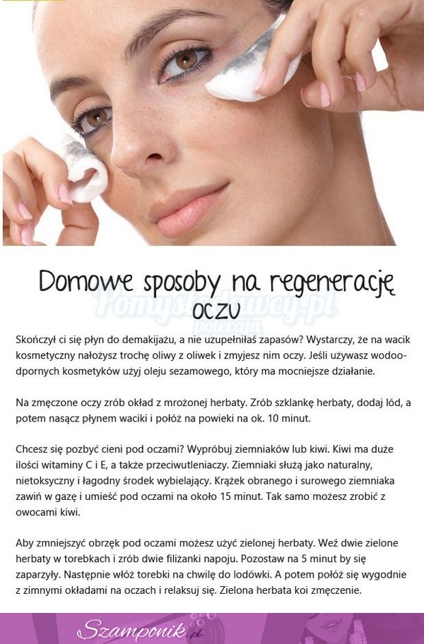 Domowe sposoby na regenerację oczu!