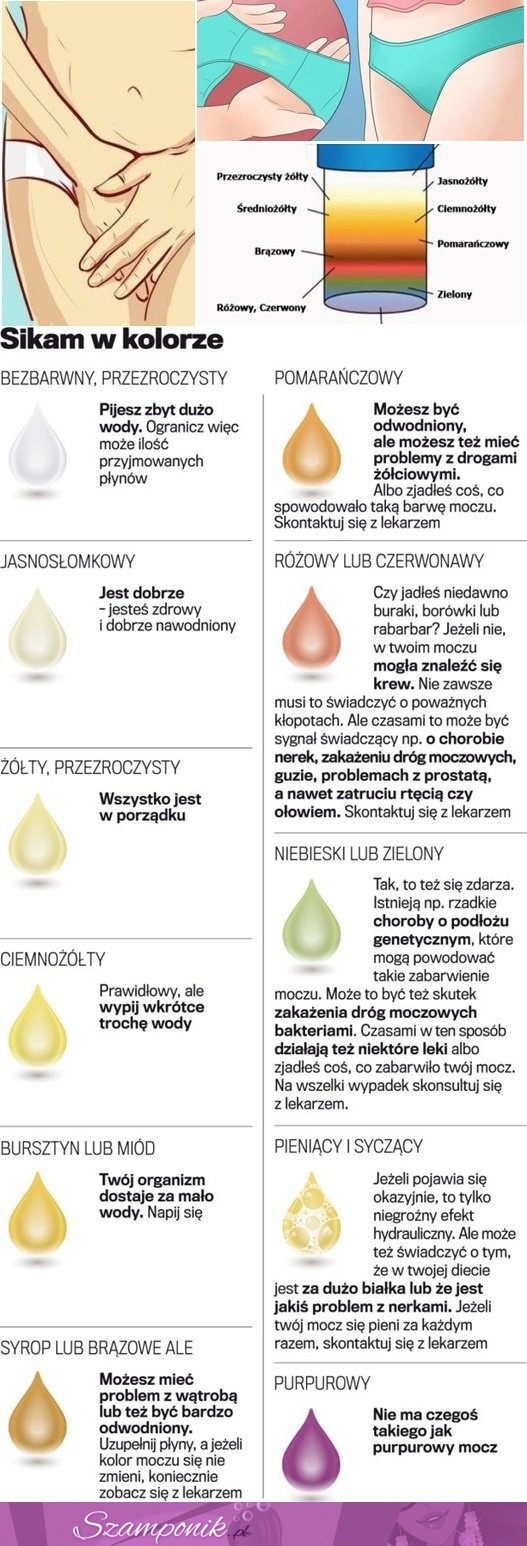 SPRAWDŹ barwę MOCZU i dowiedz się, co dzieje się z TWOIM organizmem!