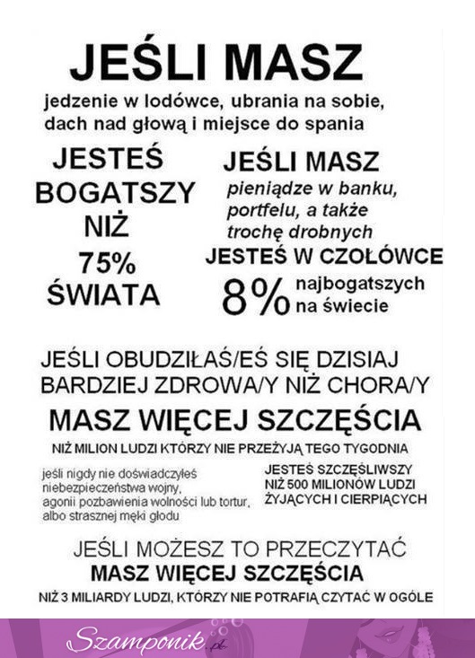 Doceń to co MASZ!