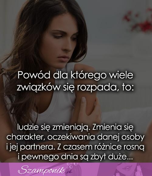 Rozpad związków- powody