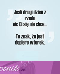 Jeśli drugi dzień...