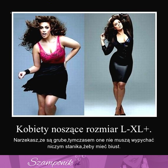 Kobiety noszące rozmiar L - XL