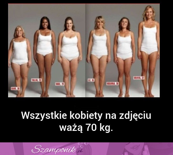 Wow! Te wszystkie KOBIETY WAŻĄ 70kg! Musisz to zobaczyć ;)