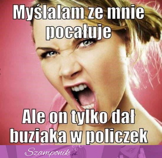 Tylko buziak w policzek!