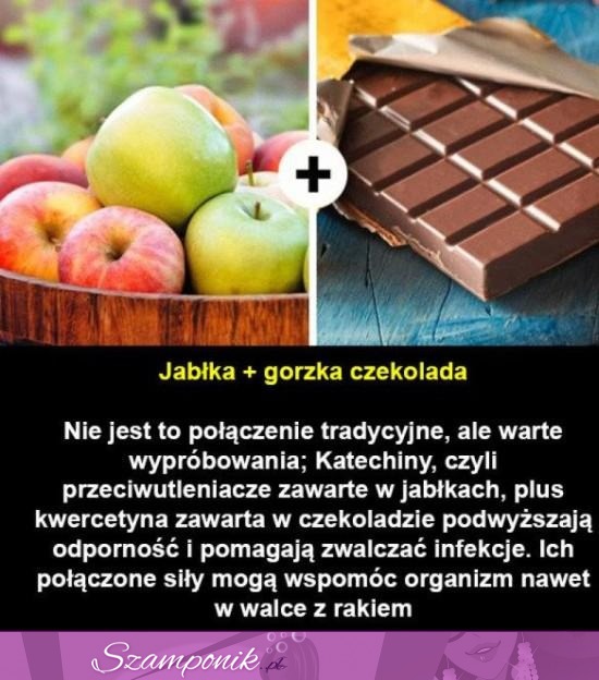 Jabłka + gorzka czekolada POMOGĄ Ci! Jak to działa...