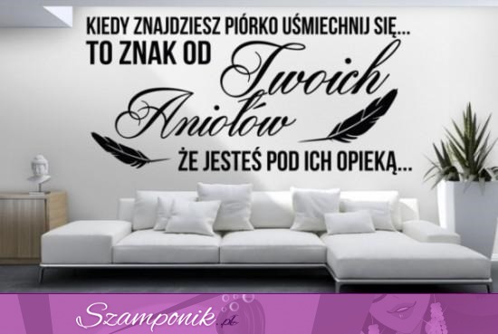 Kiedy znajdziesz piórko, uśmiechnij się