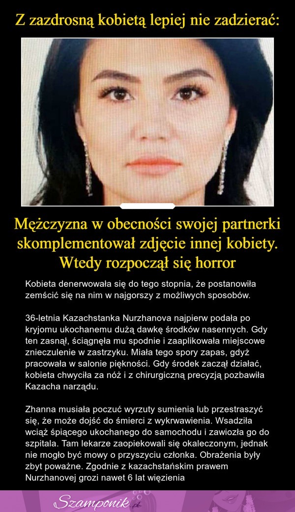 Mężczyzna skomplementował zdjęcie innej kobiety... Jego partnerka zemściła się w tak okrutny sposób...