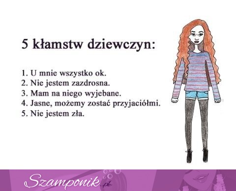 5 kłamstw dziewczyn