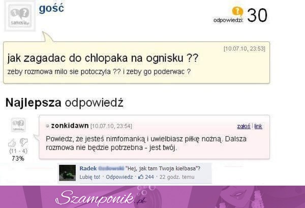 Jak zagadać do chłopaka na ognisku? Najlepszy tekst - każdy ulegnie :D