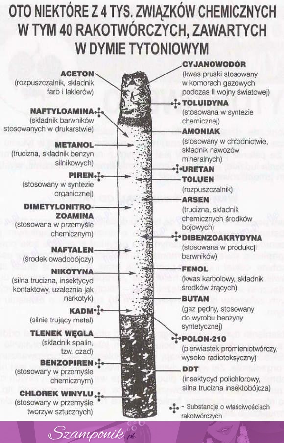 Co tak na prawdę znajduje się w papierosie? Nie daj się truć!