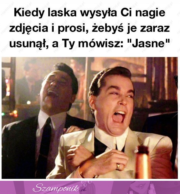 Tak reagują faceci, gdy prosisz ich o usunięcie twoich nagich zdjęć xD