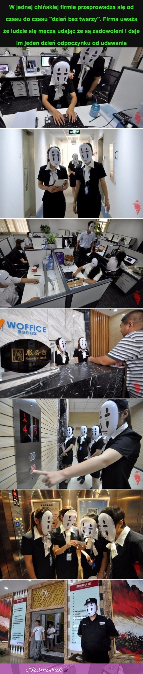 "Dzień bez twarzy" w chińskiej firmie... na czym polega?