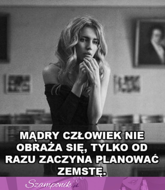 Mądry człowiek nie obraża się