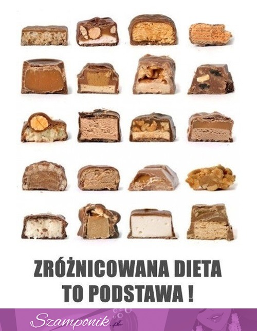 Zróżnicowana dieta to podstawa ;D