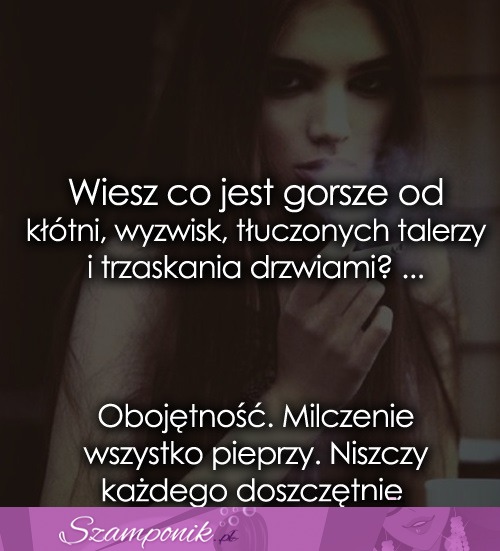 Obojętność, milczenie ;(