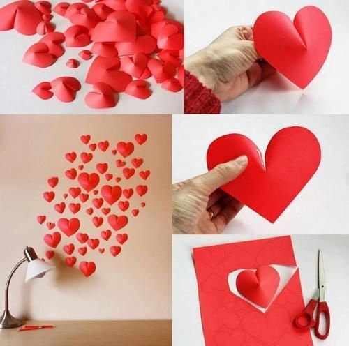 Ciekawy pomysł na trójwymiarowe serce z papieru