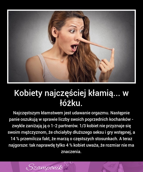 Poznaj najczęstsze KŁAMSTWA KOBIET! Jak my tak możemy? :P