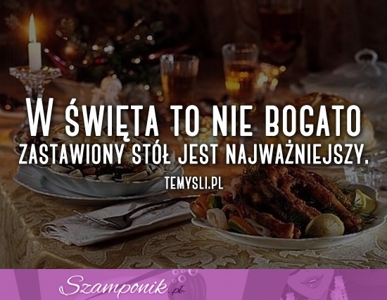 W święta...