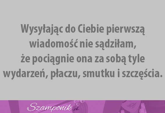 Pierwsza wiadomość