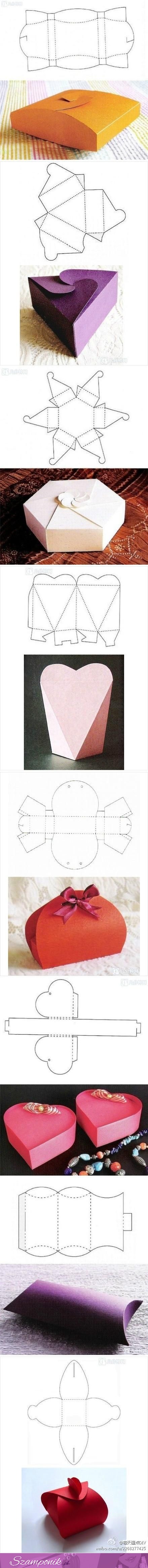 DIY - zrób sama pudełka na prezent