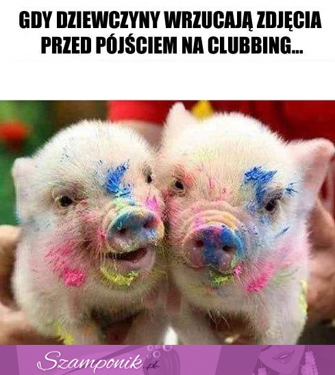 Gdy dziewczyny wrzucają zdjęcia przed pójściem na clubbing, hahaha