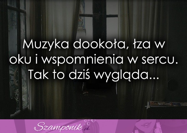 Muzyka dookoła, łza w oku i wspomnienia...