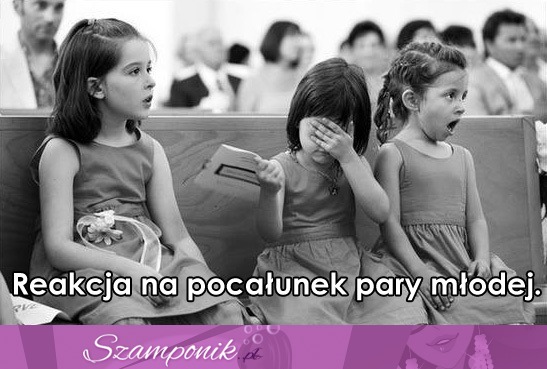 Pocałunek pary młodej ;d