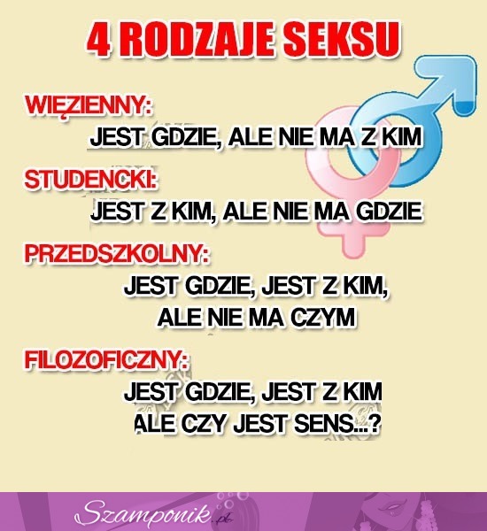 CZTERY różne rodzaje SEKSU! Co wy na to? :P