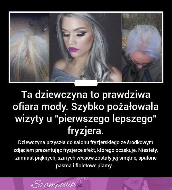 Szybko pożałowała wizyty u pierwszego lepszego fryzjera. BIEDNA dziewczyna...