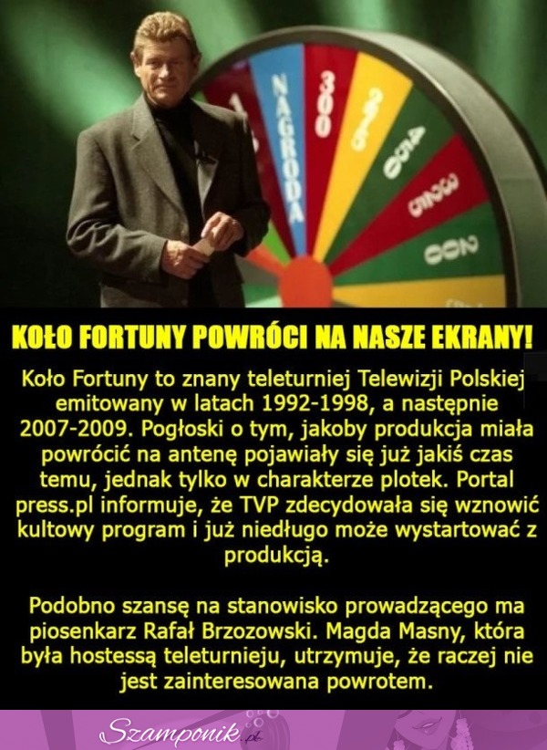 Koło Fortuny powróci na nasze ekrany!