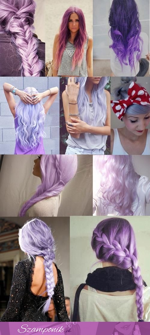 Fioletowe włosy zawsze spoko