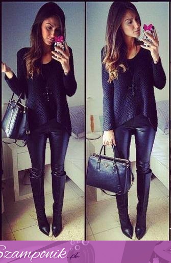 Total black outfit- czad!