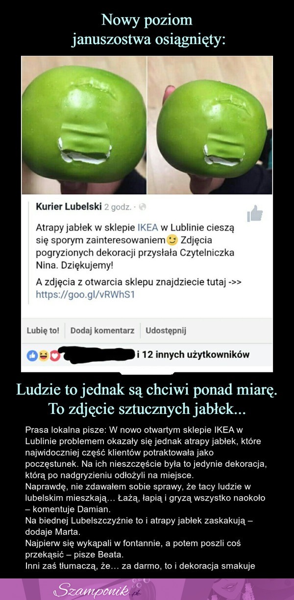 Ludzie to jednak są chciwi ponad miarę...