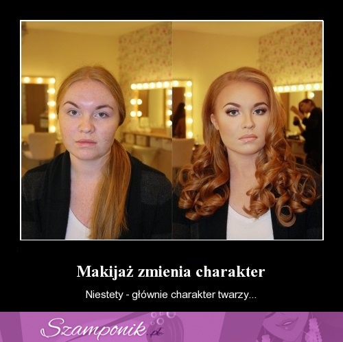 Makijaż zmienia charakter...