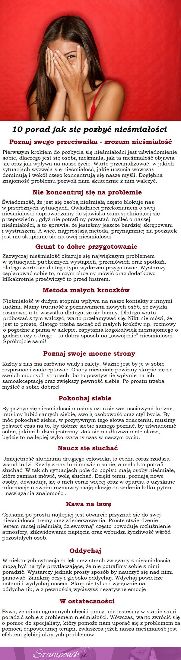 Jak się pozbyć nieśmiałości - 10 porad! ŚWIETNE!