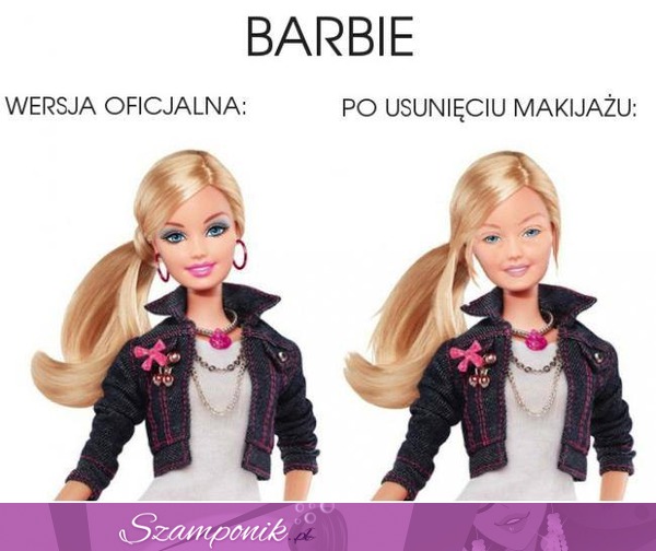 Barbie - oficjalnie i bez makijażu