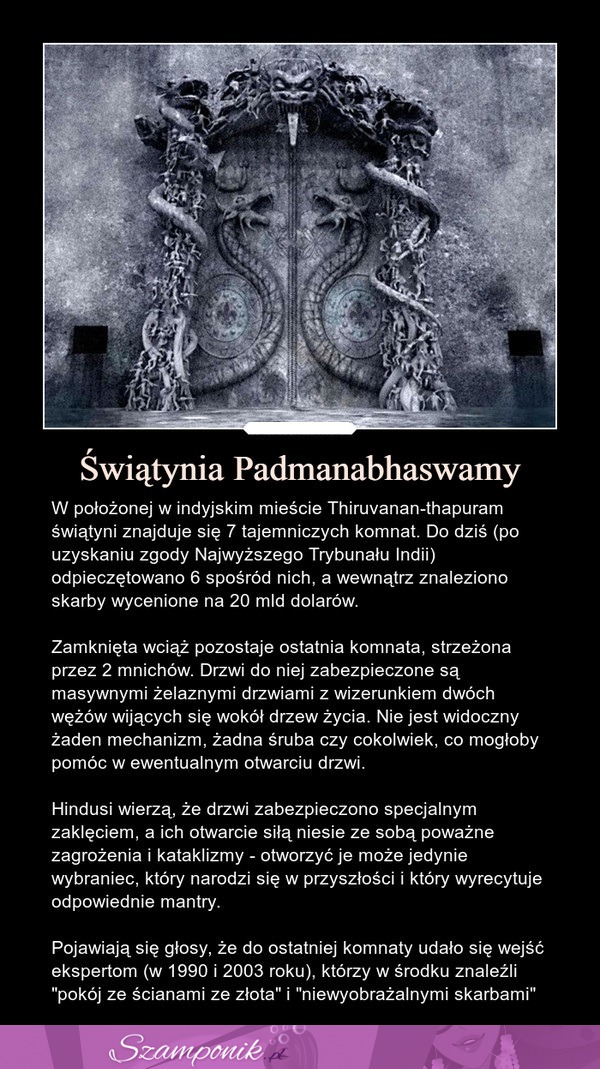 Tajemnicza Świątynia Padmanabhaswamy. NIESAMOWITE!