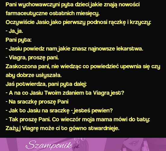 Pani wychowawczyni pyta Jasia... Hahaha!