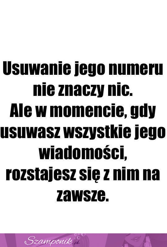 To już znaczy dużo