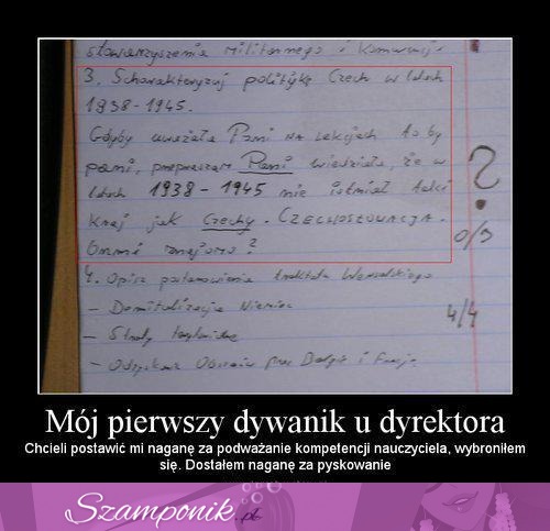 Pokazał głupotę nauczyciela i dostał naganę od dyrektora! Zobacz co takiego napisał na sprawdzianie!