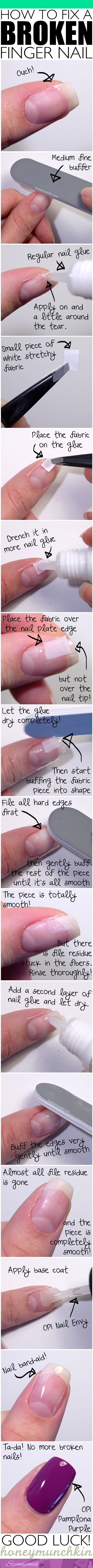 Zobacz sposób na złamanego paznokcia w kilku krokach