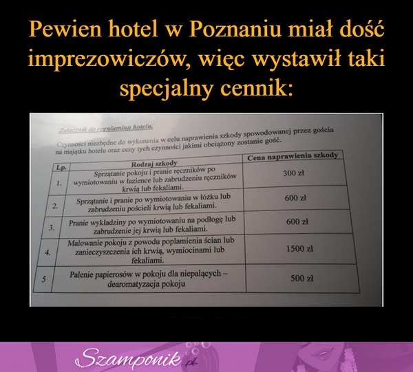 Dobry sposób, aby powstrzymać imprezowiczów?