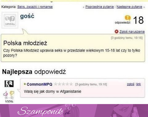 Czy młodzież uprawia seks w wieku 15-18 czy to tylko pozory?