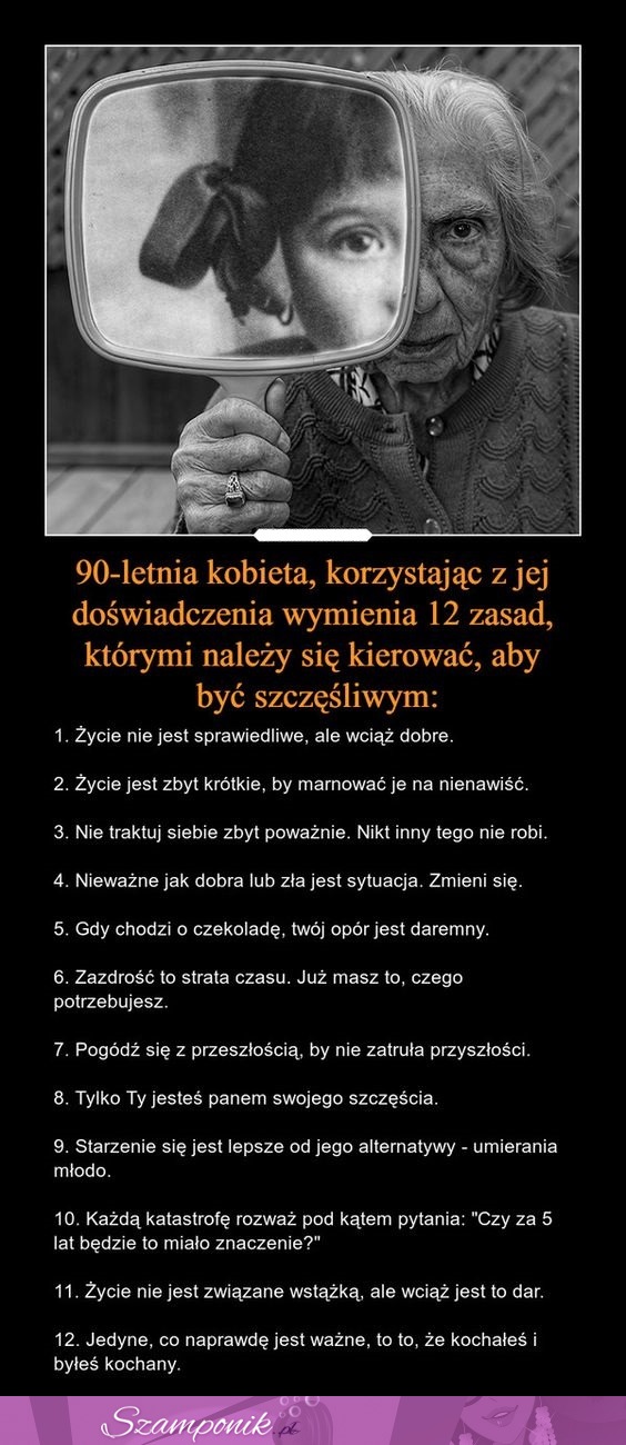 90-letnia kobieta wymienia 12 zasad, którymi należy się kierować, aby być szczęśliwym!