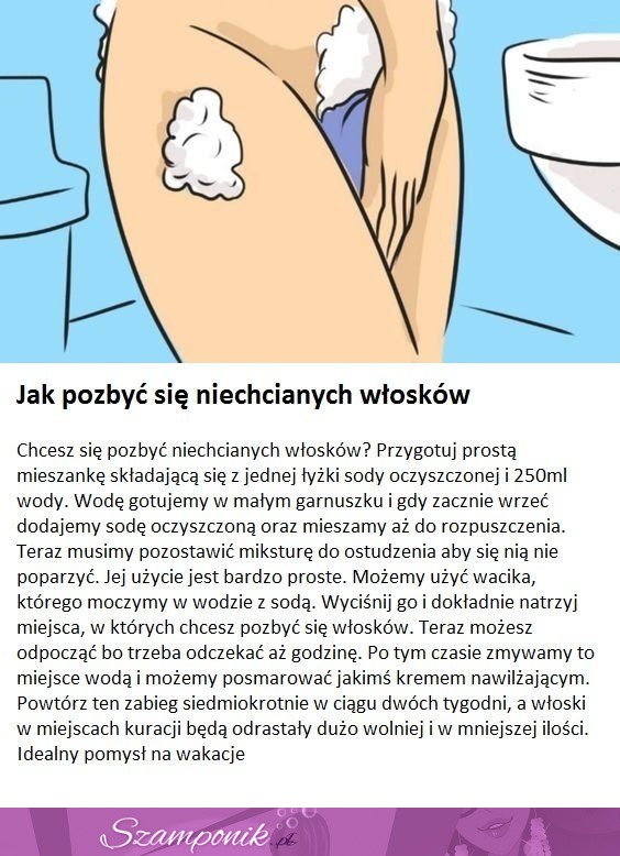 Sposób na pozbycie się niechcianych włosków domowym sposobem