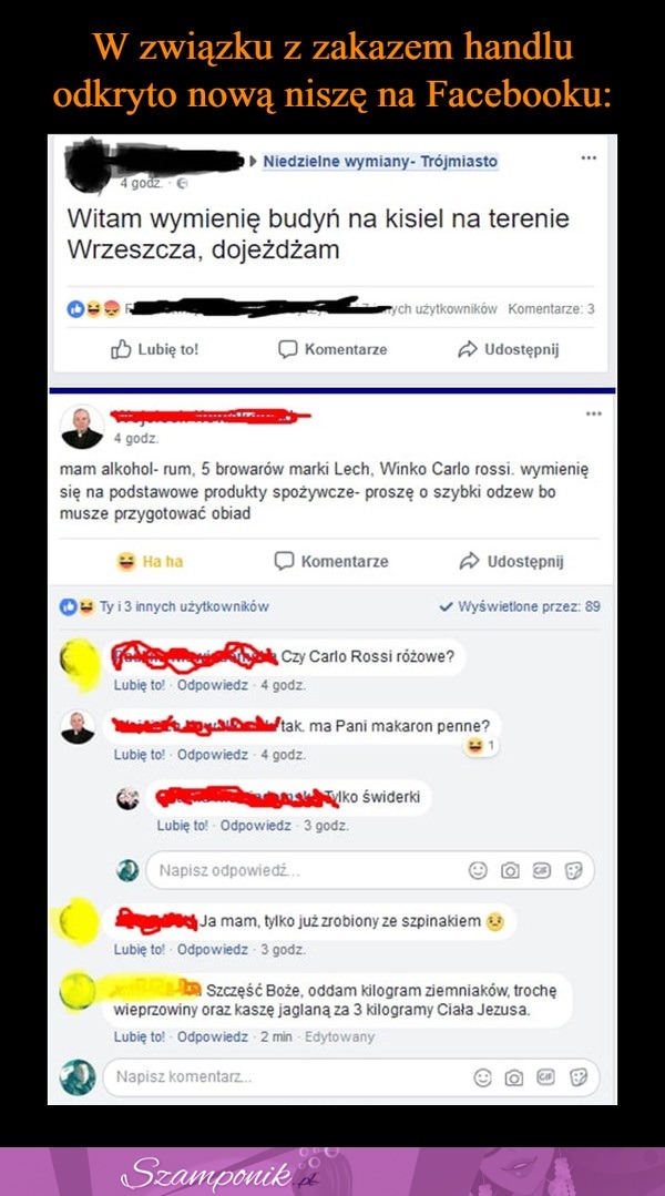 Zakaz handlu i stworzyła się nowa nisza na fb ;D