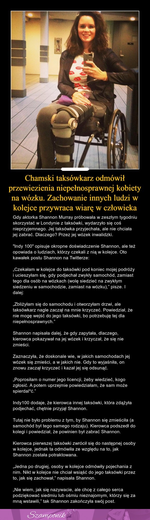 Zachowanie tych ludzi przywraca wiarę w człowieka...